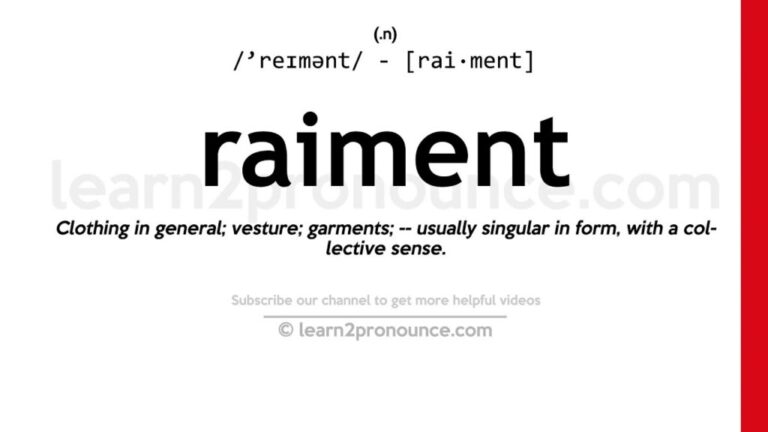 What Does Raiment Mean In The Bible