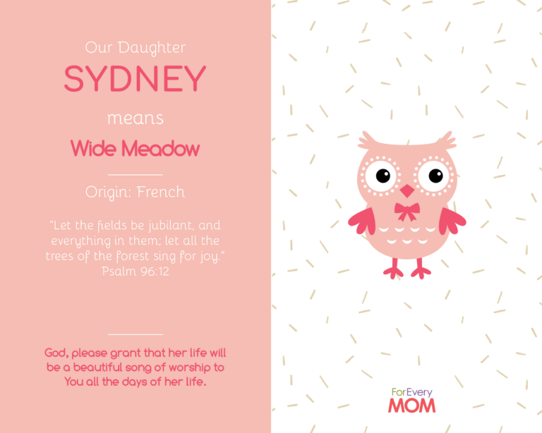 What Does Sydney Mean In The Bible