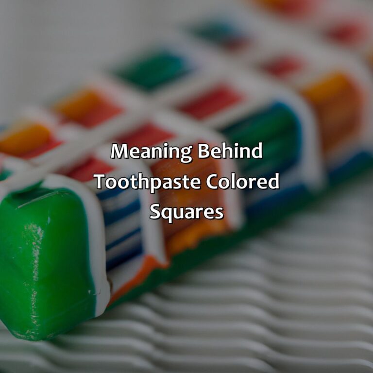 What Does The Colors On Toothpaste Mean