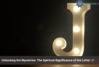 What Does The Letter J Mean Spiritually