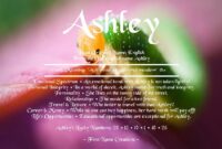 What Does The Name Ashley Mean In The Bible