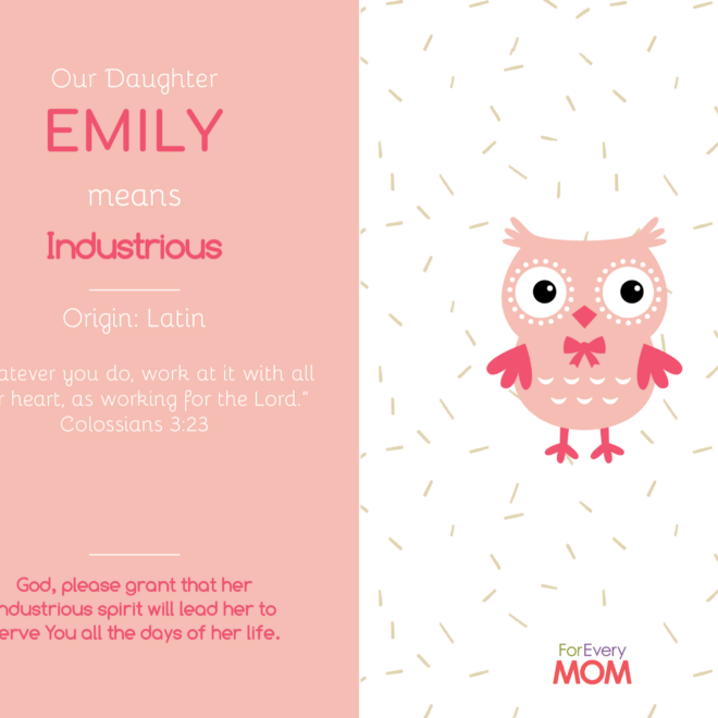 What Does The Name Emily Mean In The Bible