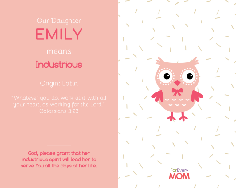 What Does The Name Emily Mean In The Bible
