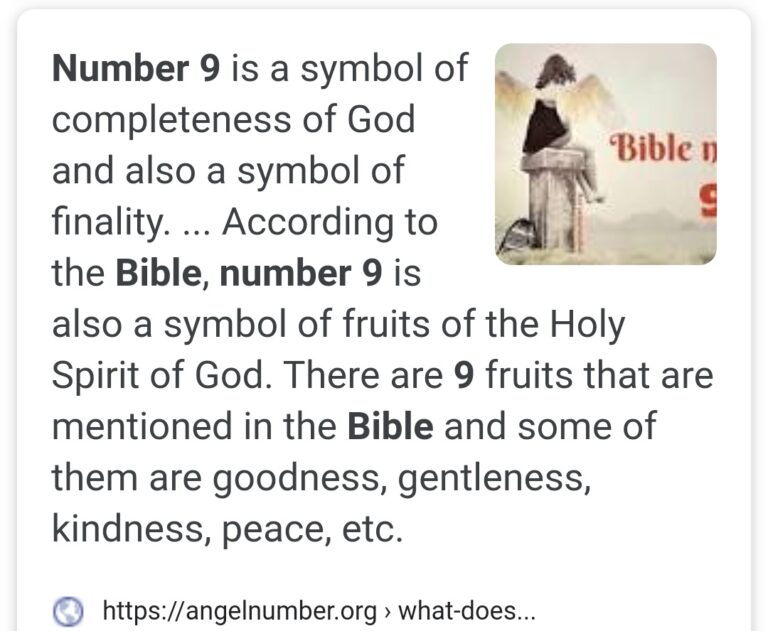 What Does 9 Mean In Bible