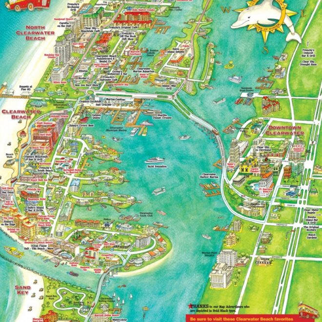 Map Of Clearwater Hotels