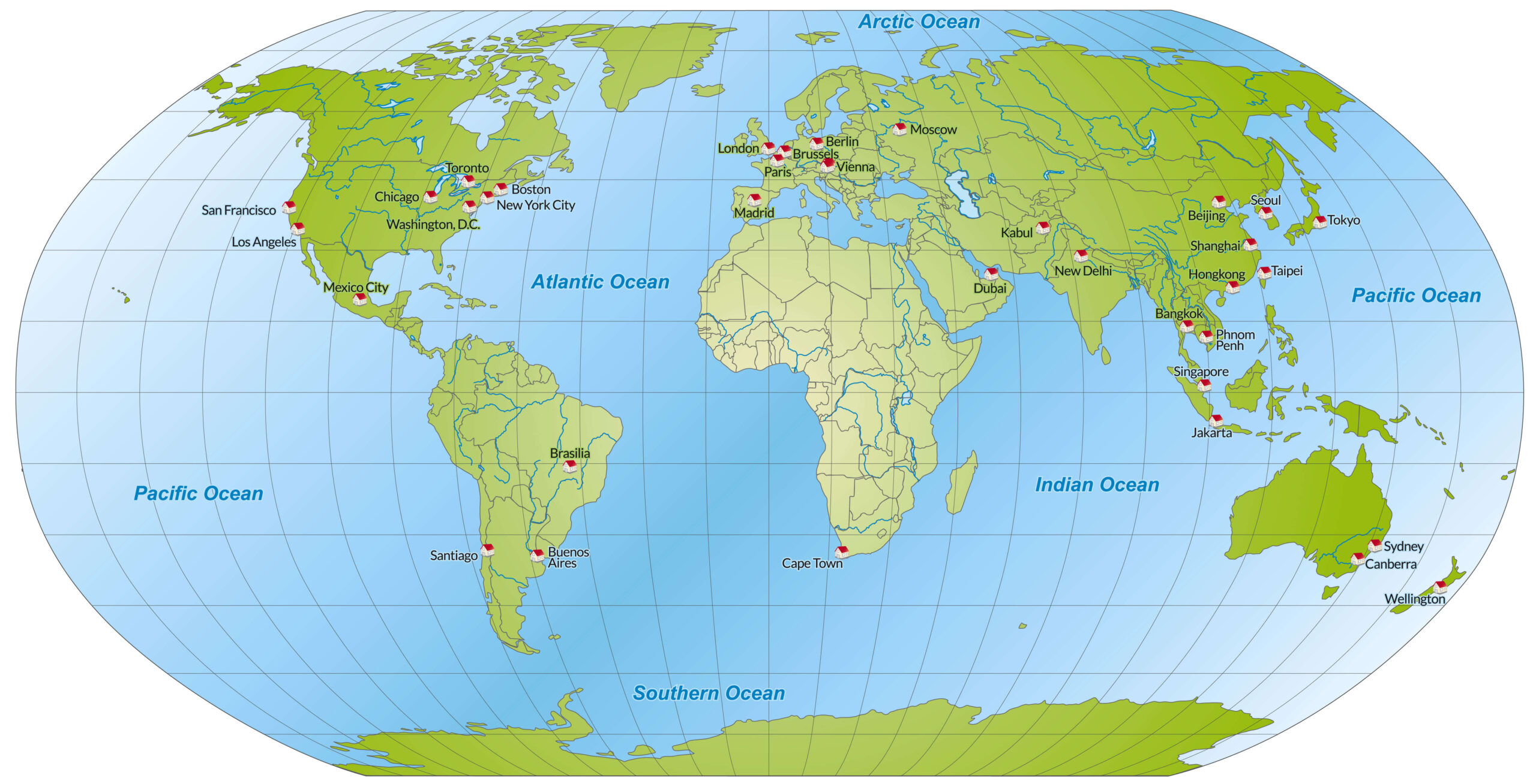 Map of World - Guide of the World