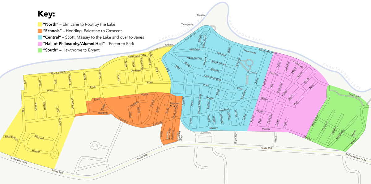 Chautauqua Institution Map - Sibyl Fanechka