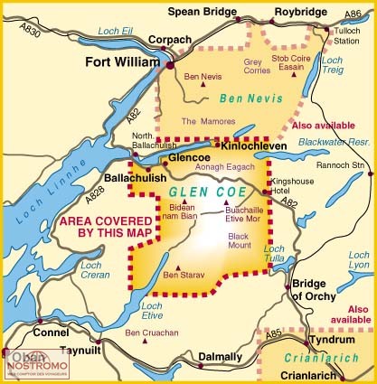 Map of Glen Coe
