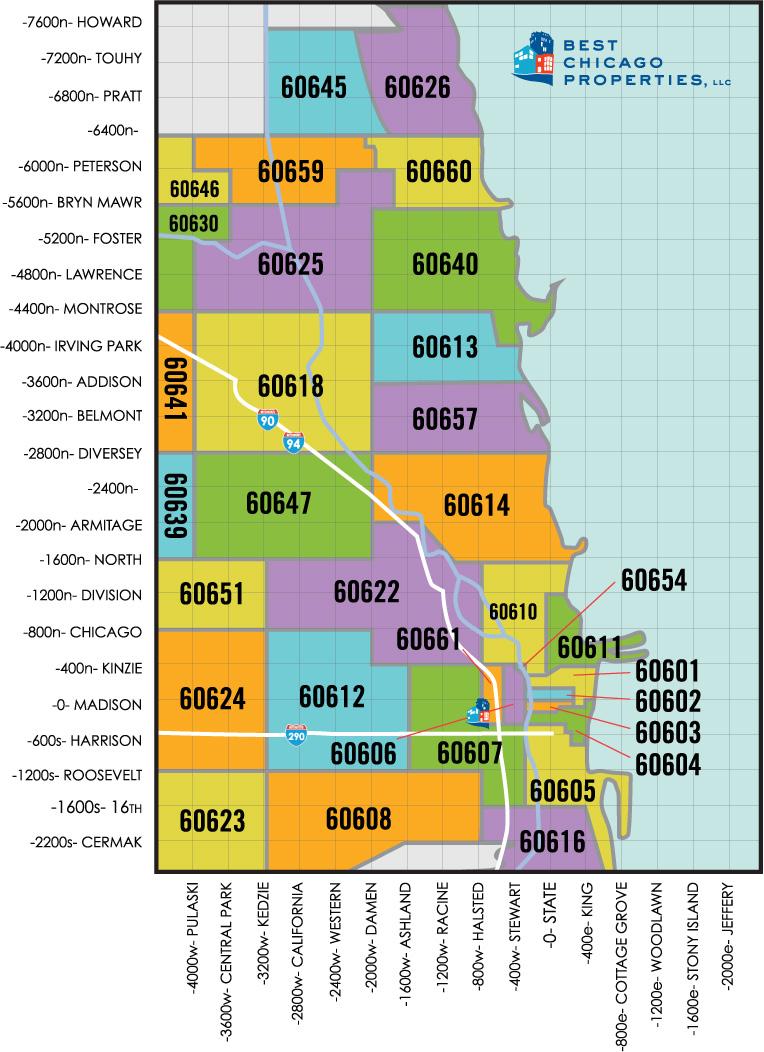 Zip Code Map Chicago