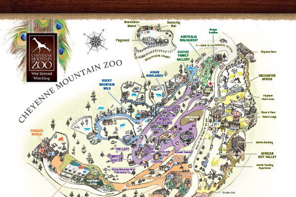 Cheyenne Mountain Zoo Map