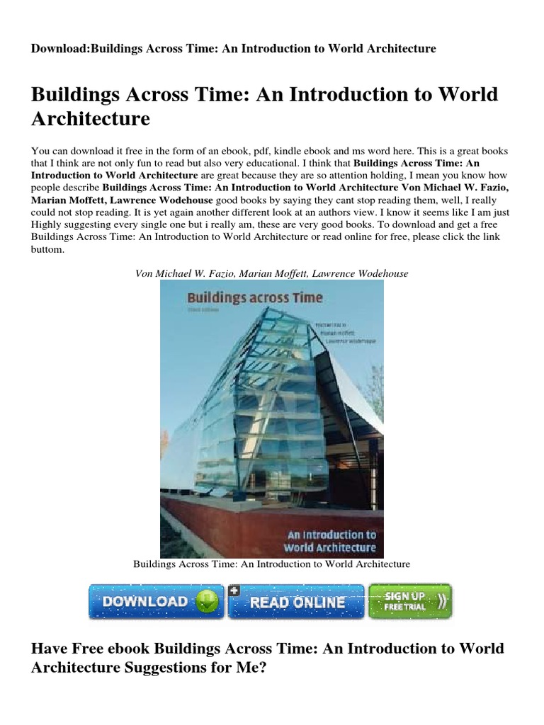 Buildings Across Time (6th Edition) PDF: What Students Should Know