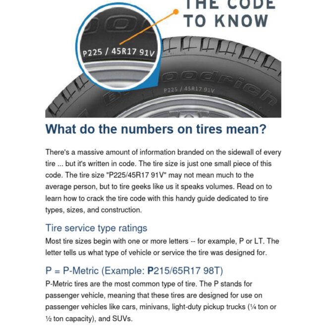 What Do Tire Numbers Mean? How to Read Tire Codes Like a Pro