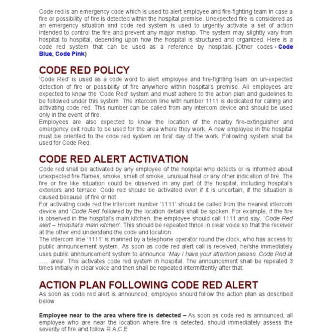 What Does Code Red Mean in the Hospital? Emergency Alerts Explained