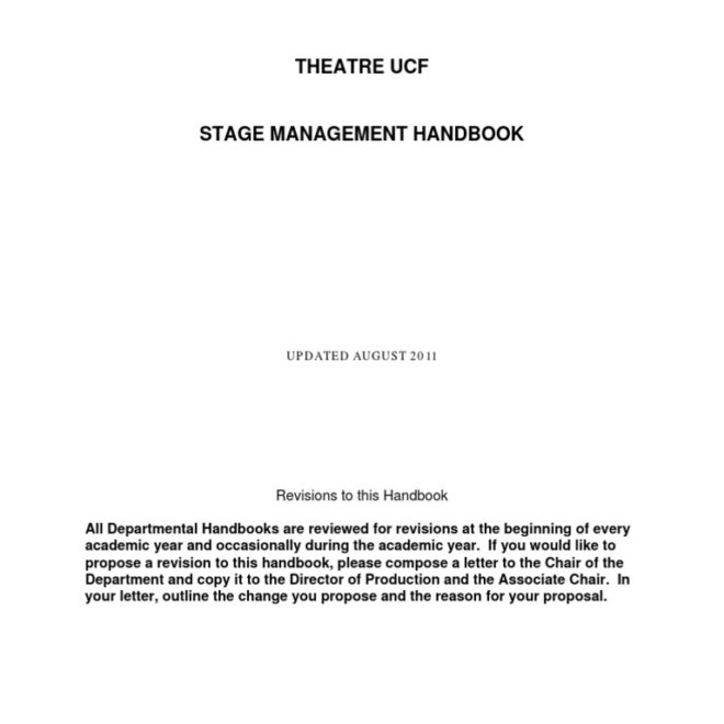 What Do You Need to Run a Show? Stage Management Essentials Guide