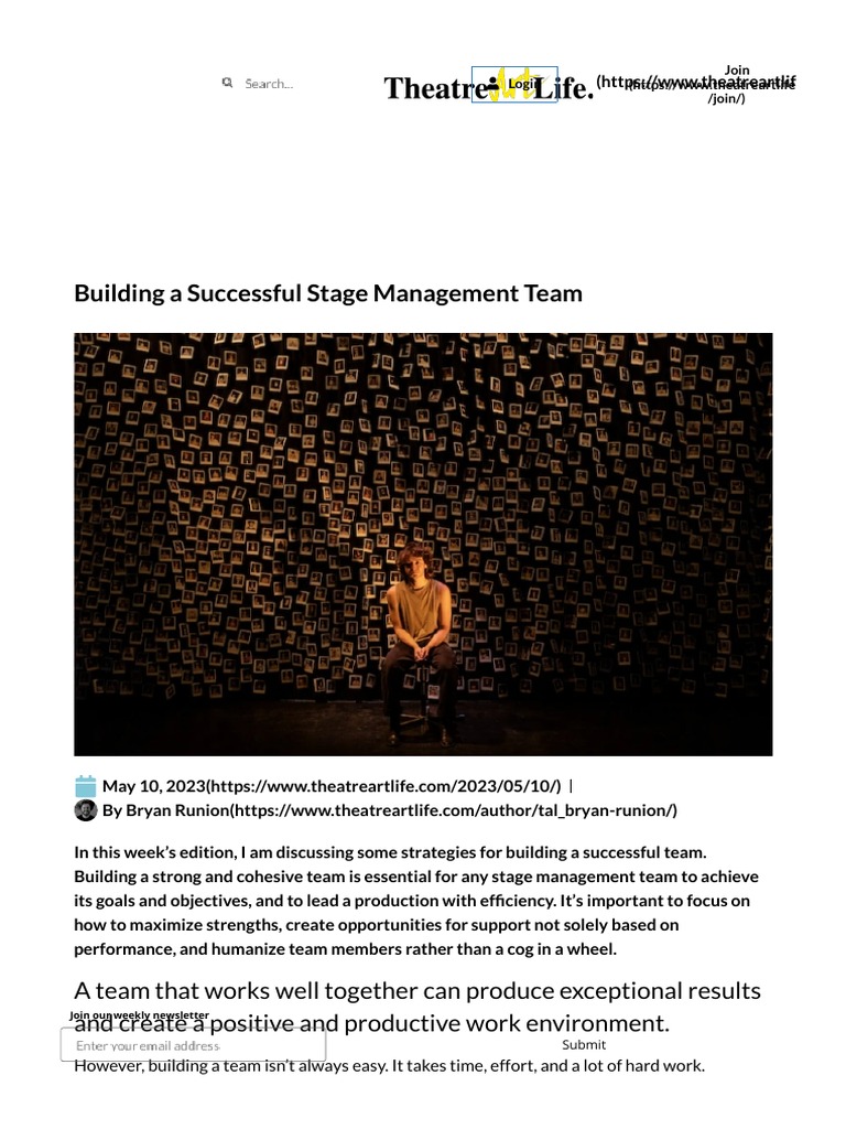 What Do Stage Managers Do? Behind-the-Scenes Theatre Leadership
