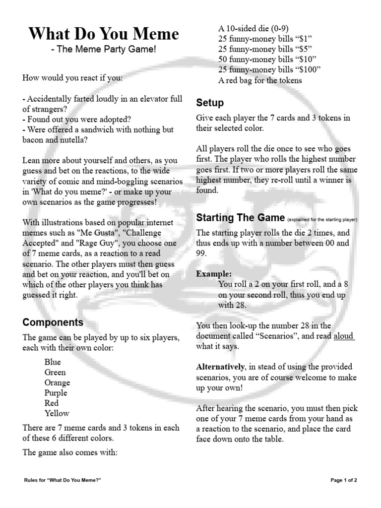 What Do You Meme Instructions? How to Play and Win the Party Game
