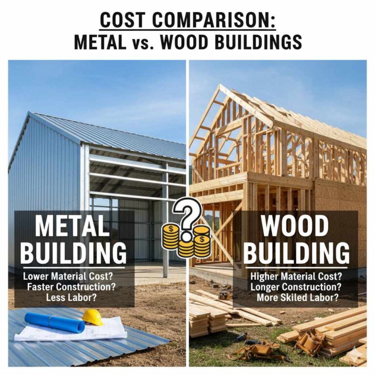 Are Metal Buildings Cheaper Than Wood? Cost and Durability Compared