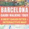 Map of Gaudí Buildings in Barcelona: Self-Guided Architecture Tour