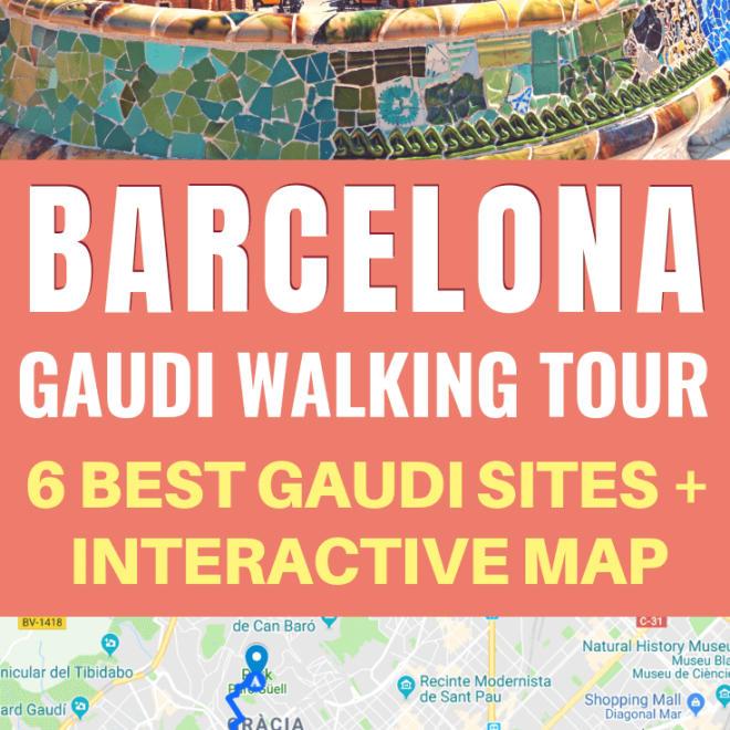 Map of Gaudí Buildings in Barcelona: Self-Guided Architecture Tour