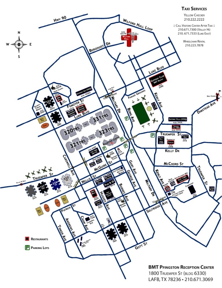 Map of Robins Air Force Base Buildings: Visitor and Facility Guide