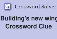 “New Wing” Crossword Clue: Building-Related Answers Explained