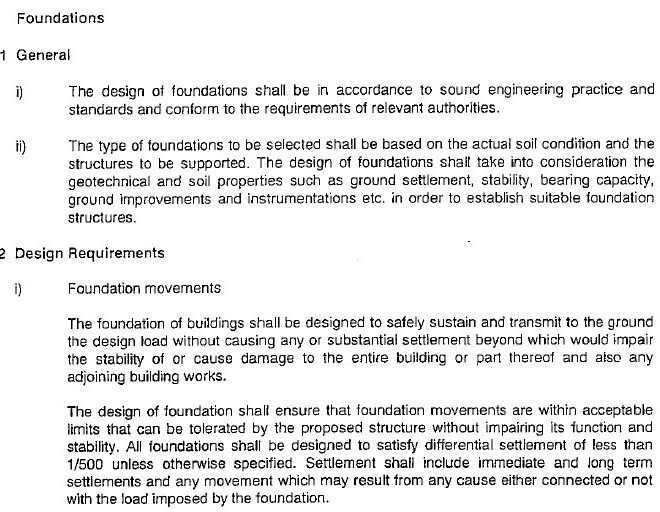 Design Criteria of a Building: Safety Function and Sustainability