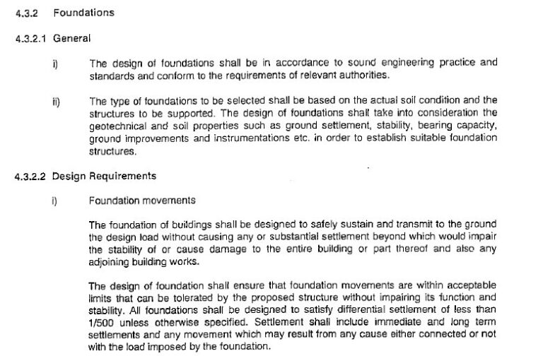 Design Criteria of a Building: Safety Function and Sustainability