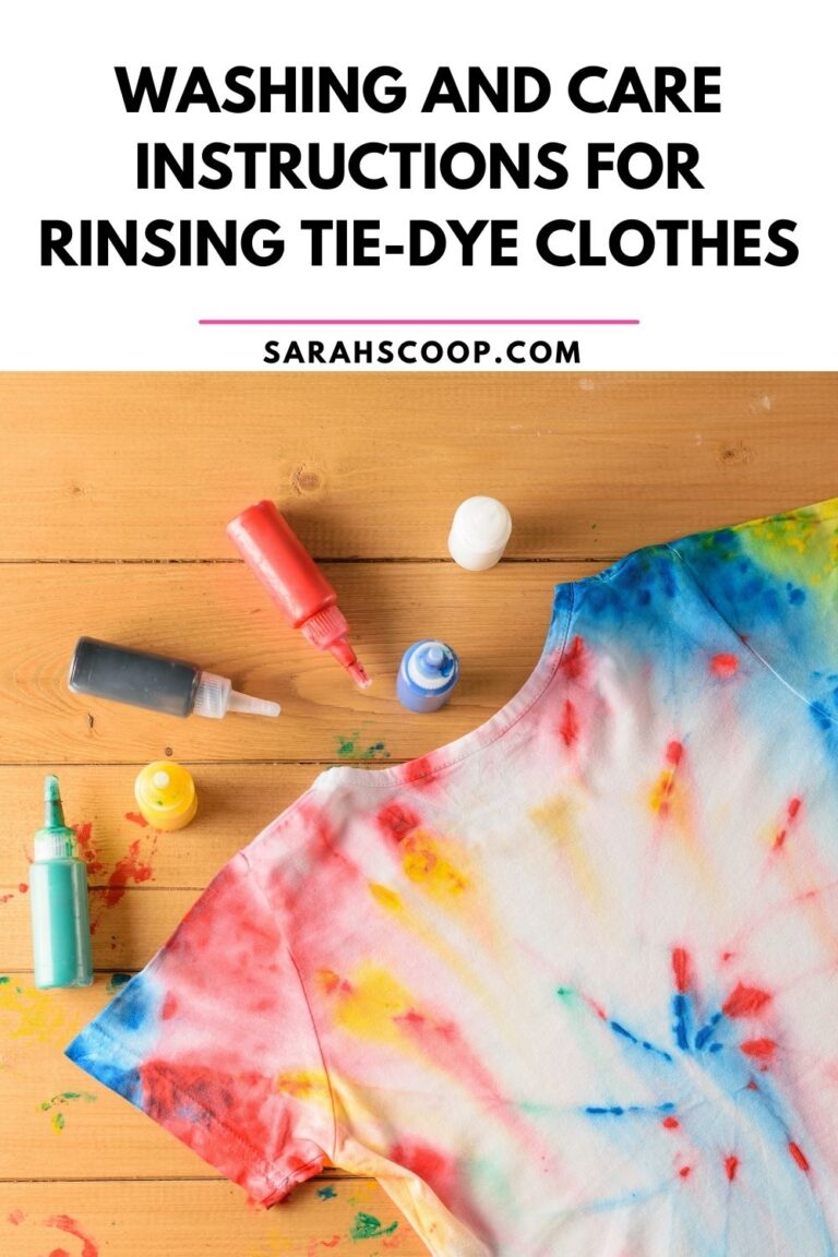 What Do I Do After I Tie-Dye a Shirt? Washing and Color Care Tips