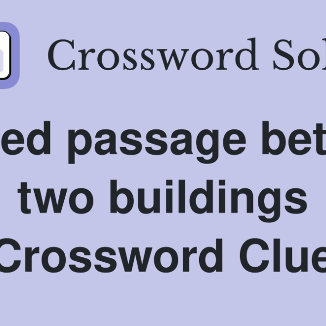 Roofed Passage Between Two Buildings: What It’s Called and Why It’s Used