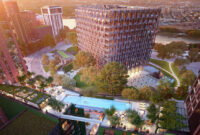 Swimming Pool Between Buildings in London: Sky Pool Design Explained