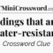 NYT Clue: Buildings That Aren’t Water-Resistant — Crossword Help
