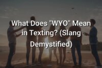 What Does WYO Mean in Texting? Chat Abbreviation Guide