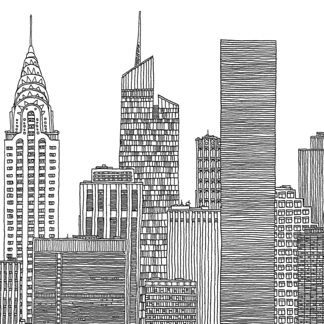 Drawings of Buildings in New York: Skyline Sketch Ideas for Artists