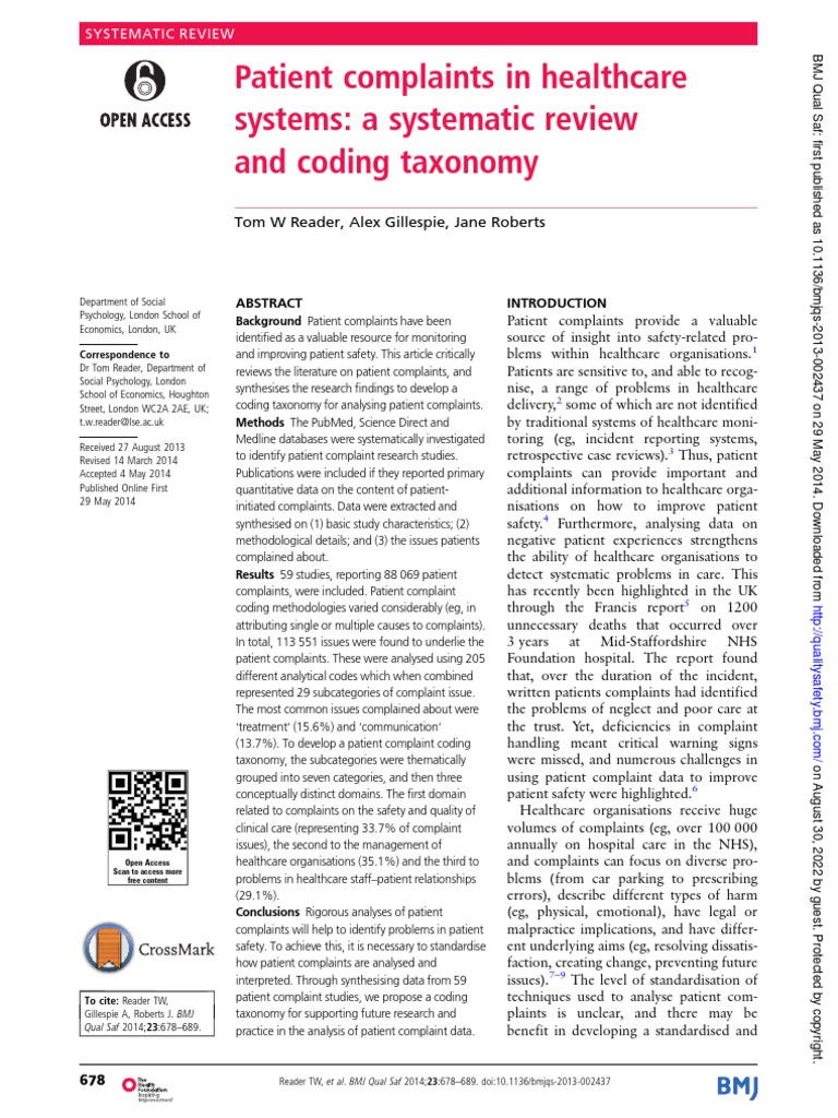 Which Complaints Are Most Common About Healthcare Providers?
