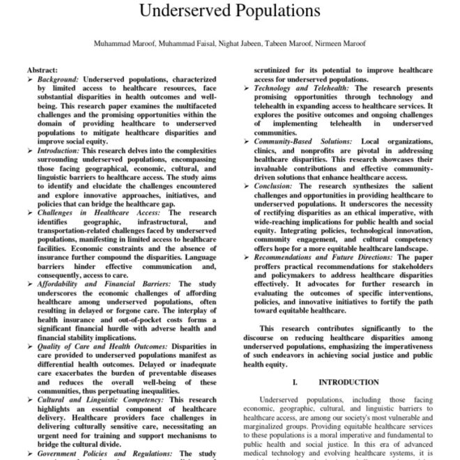 Why Work in Underserved Healthcare Areas