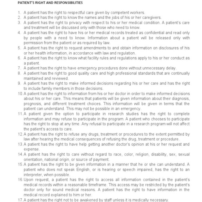 What Responsibilities Do Healthcare Providers Have to Patients?