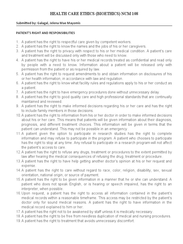 What Responsibilities Do Healthcare Providers Have to Patients?