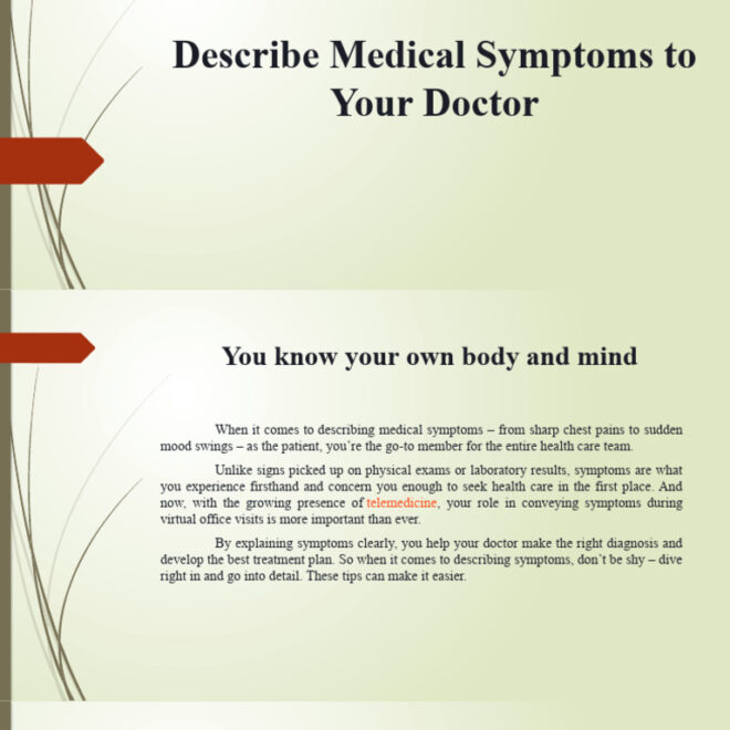 How to Explain Symptoms Clearly to Your Doctor