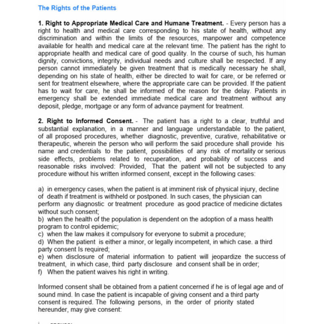 Does the Patient Bill of Rights Help Patients or Providers More?