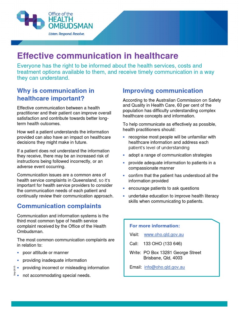 How Communication Improves Healthcare Quality