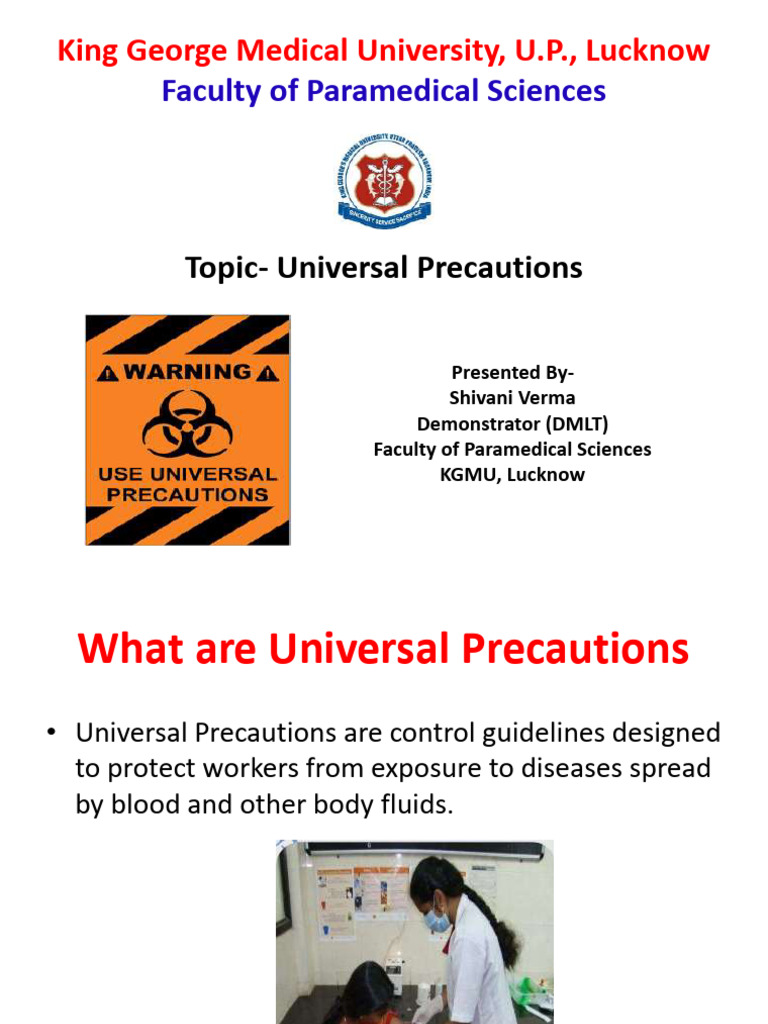 When to Use Universal Precautions in Healthcare