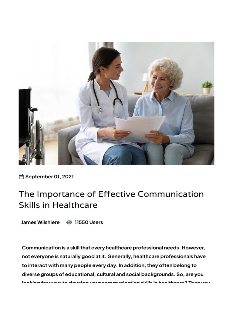 Why Communication Is Critical in Healthcare Settings