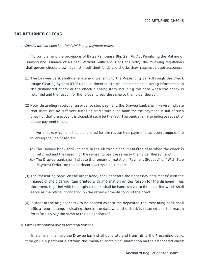 Why Was Your Check Returned? (Common Reasons)