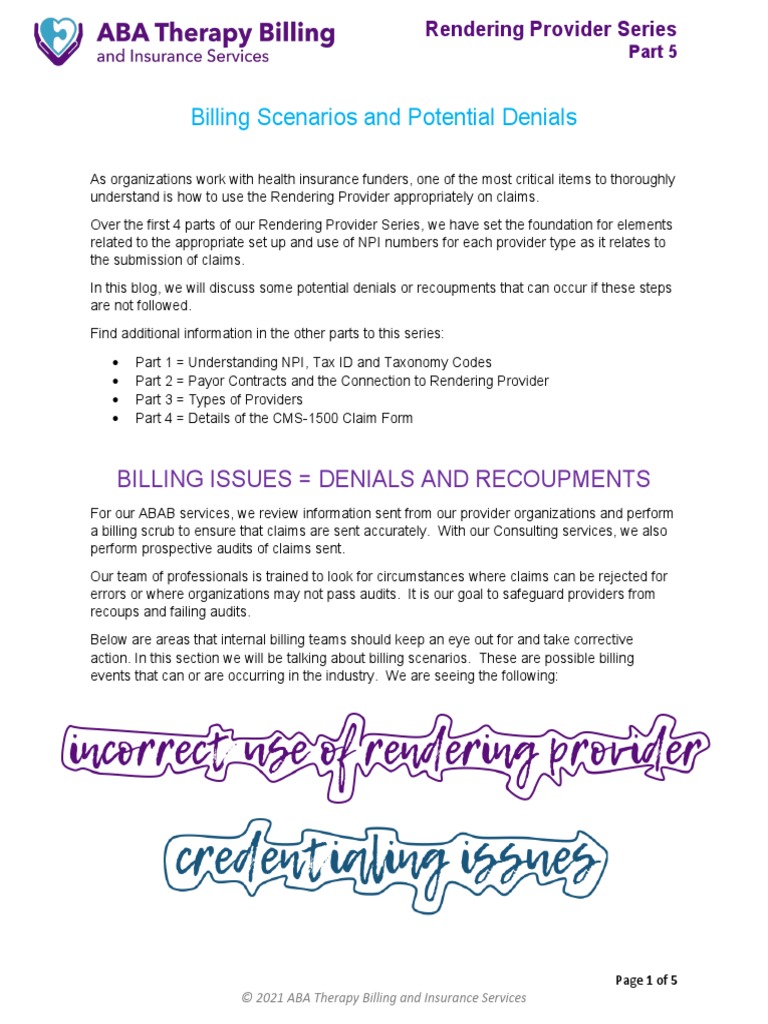 What Is a Rendering Provider in Healthcare?