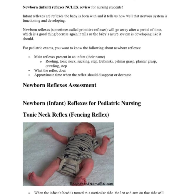 Why Do Providers Monitor Infant Reflexes?