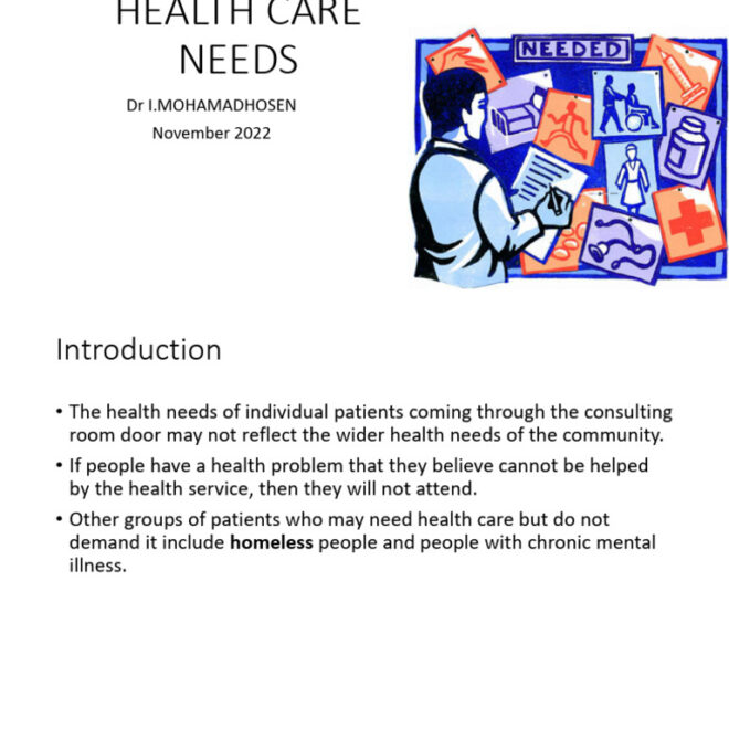 What Are the Most Important Healthcare Needs Today?