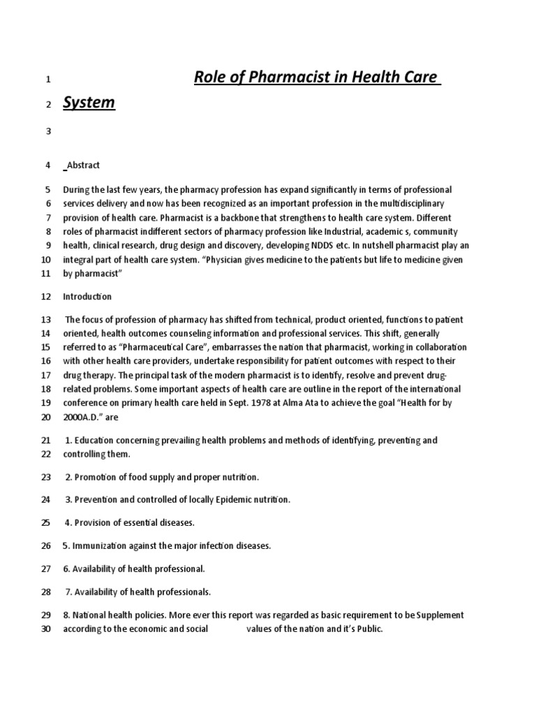 Is a Pharmacist a Licensed Healthcare Provider?