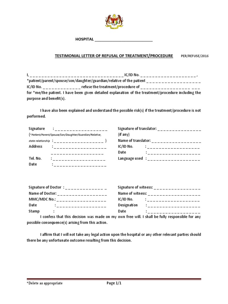What Doctors Are Legally Allowed to Refuse