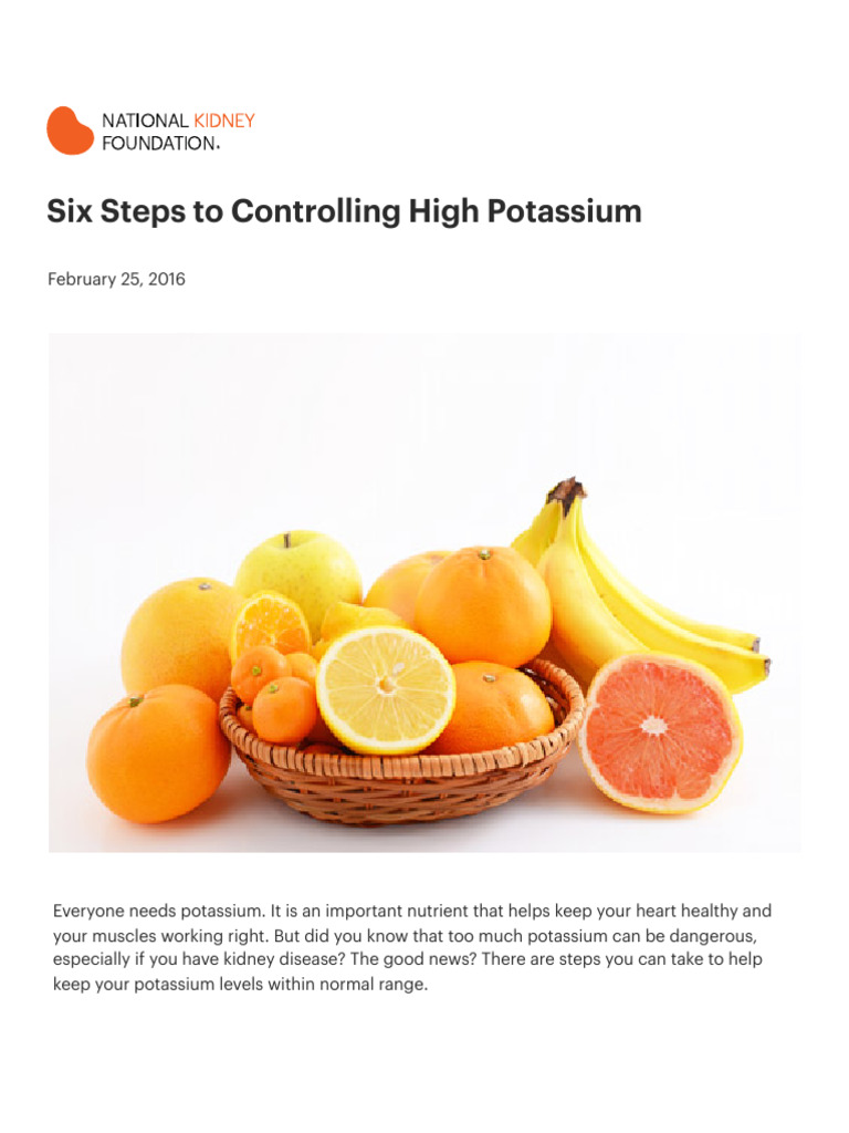 When Providers Prescribe High-Potassium Diets