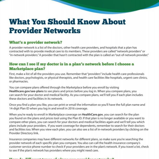 Which Organizations Support Healthcare Provider Networks?